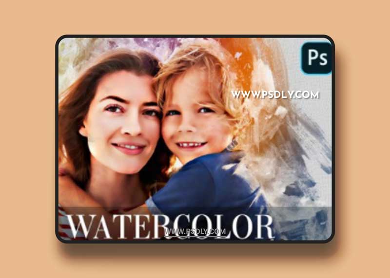 CreativeMarket - Watercolor Photoshop Action 4870553
