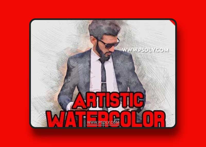 GraphicRiver - Artistic Watercolor & Sketch Painting Photoshop Action 23175935