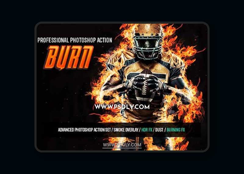 GraphicRiver - Burn Photoshop Action 24603099