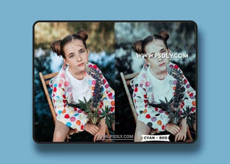 GraphicRiver - Cyan And Red Photoshop Action 27545899