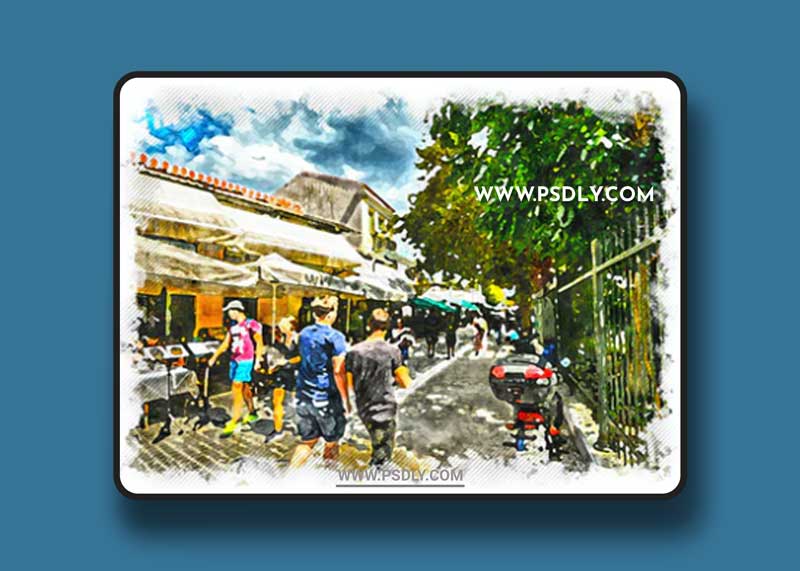 GraphicRiver - Portrait Watercolor Photoshop Action 23650966