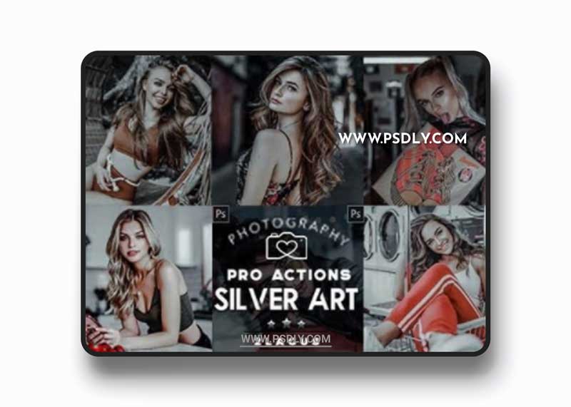 GraphicRiver - Silver - Modern Portrait Actions 26583400