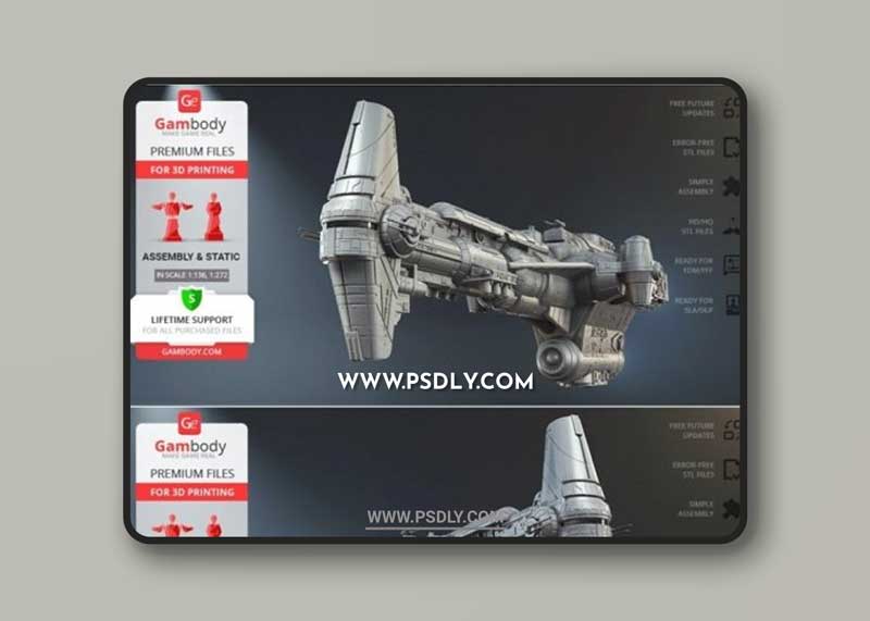 Hammerhead Corvette – 3D Print Model