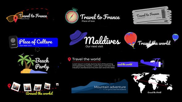 Videohive Travel Lower Thirds 33321585