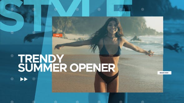 Videohive Summer Trendy Opener | After Effects Template 33408558