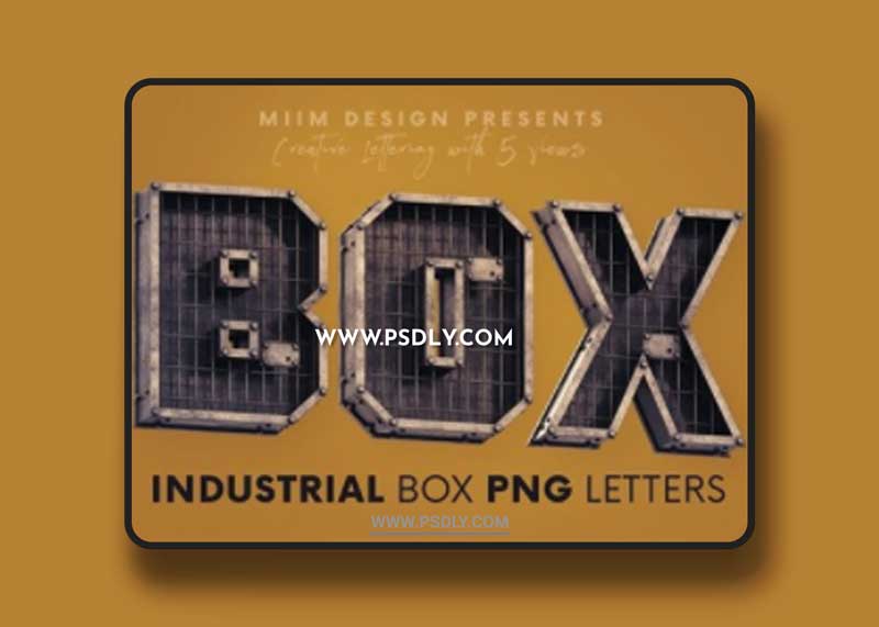 Industrial Box - 3D Lettering