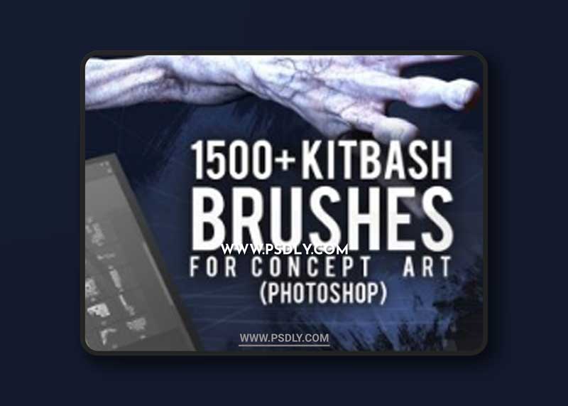 Kitbash Brushes for Concept art for Photoshop