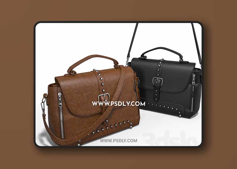 Leather bag ZMQN 3D Model