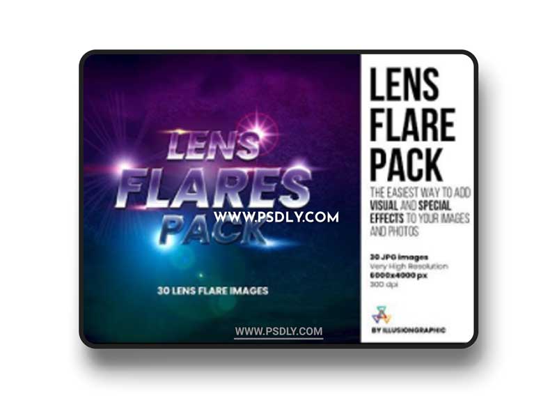 Lens Flare Pack - 30 Images