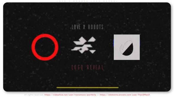 Videohive Love X Robots Logo Reveal 33448469