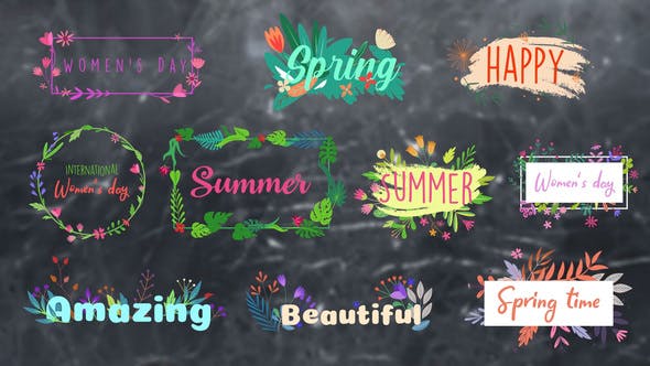 Videohive Flower Titles || After Effects 33630471