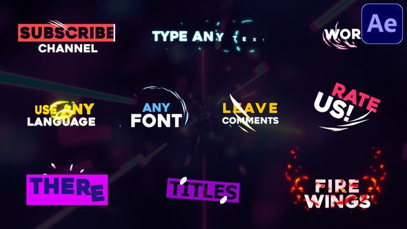 Videohive Expressive Titles After Effects 32984752
