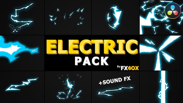 Videohive - Dynamic ELECTRIC Elements | DaVinci Resolve - 33351567