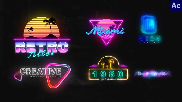 Videohive Neon Creative Titles 33366057
