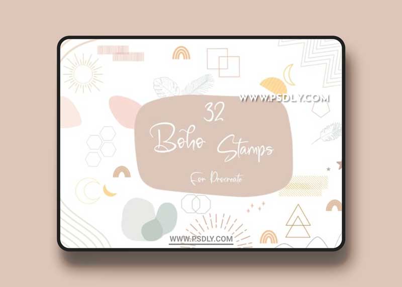 Procreate 32 Boho Stamps Brush 11759598