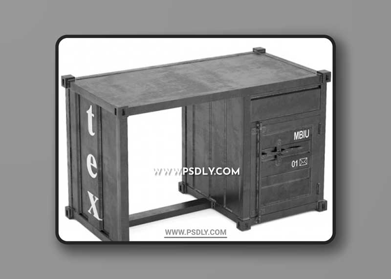 Sea Container desk 3D Model