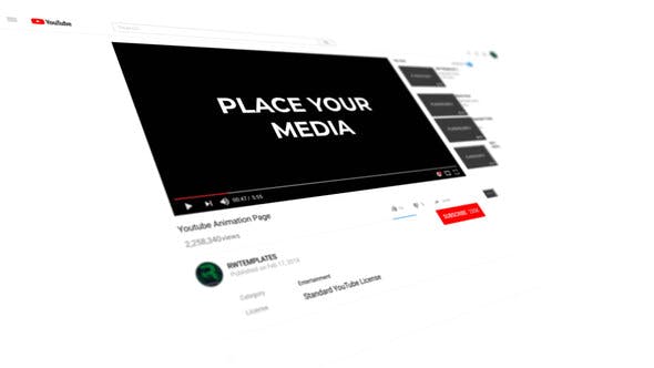 Videohive Subscribe To The YouTube Channel Intro 33521166