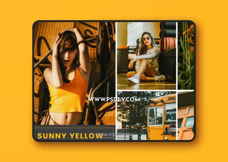 Sunny Yellow Action & Lightrom Presets