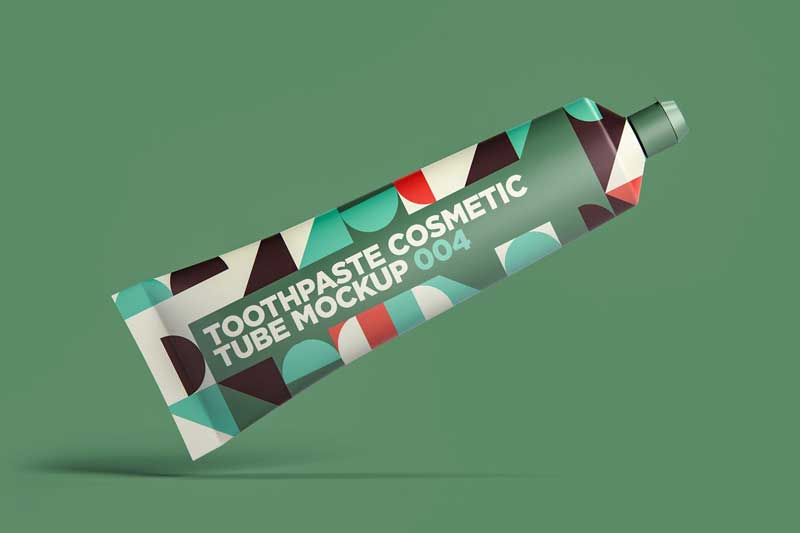 Toothpaste Cosmetic Tube Mockup 004 XT5H72B