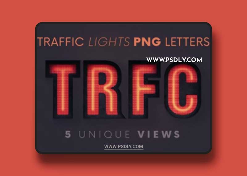 Traffic Lights - 3D Lettering