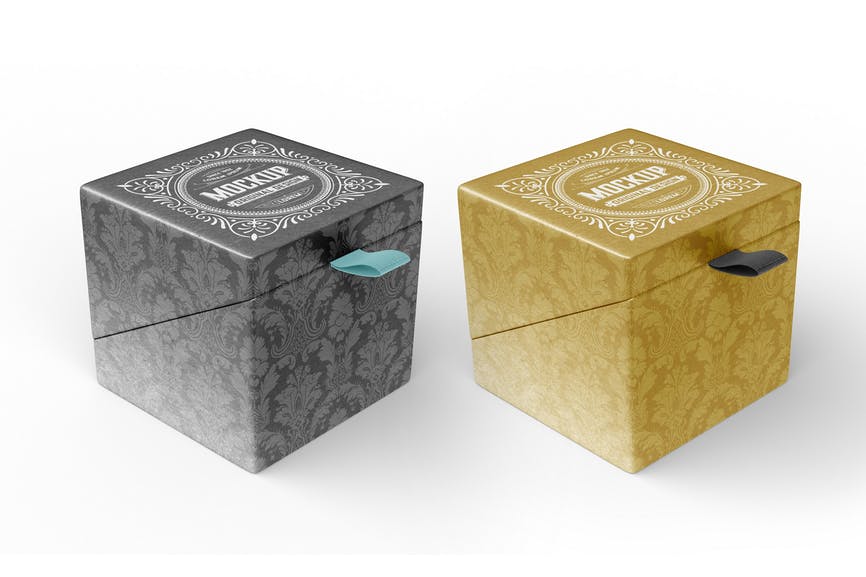 Gift Cardboard Box Mockup R66SL9V