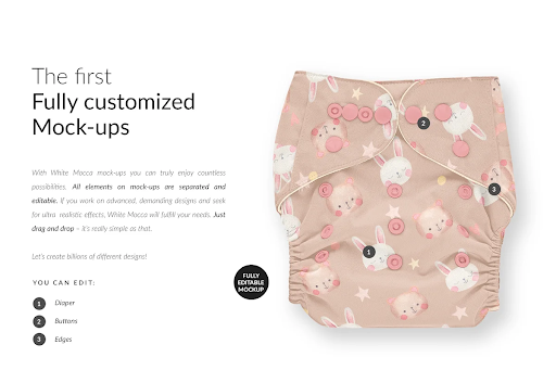 CreativeMarket - Baby Diaper 8xMock-ups 6338915