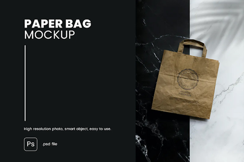 Paper Bag Mockup DNV2ZGK