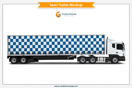 CreativeMarket - Semi Trailer Mockup 5182905