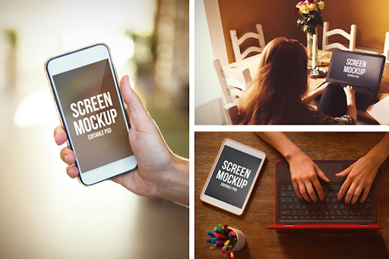 Devices at Home Mockup Set UXACECM