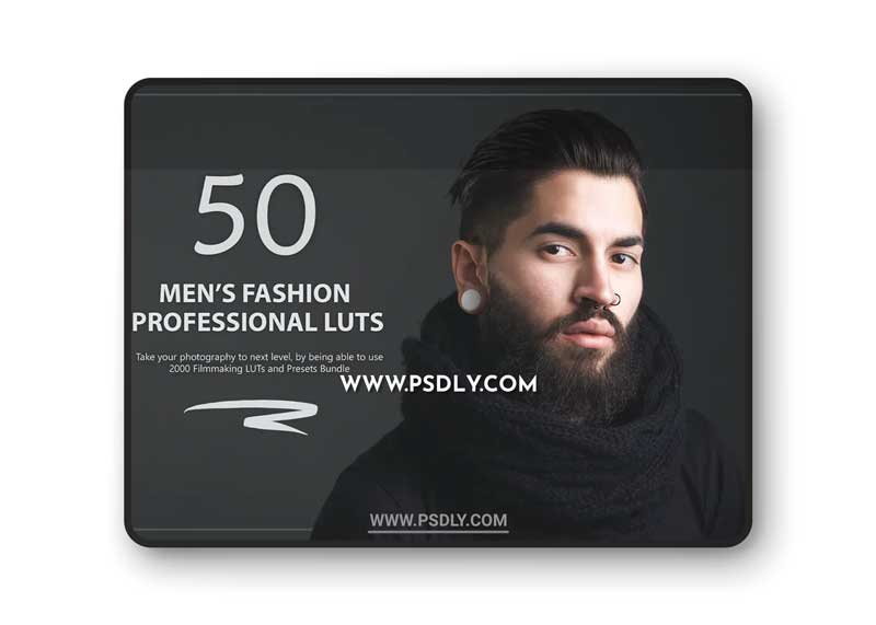 50 Men’s Fashion LUTs and Presets Pack