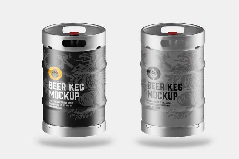 Beer Keg Mockup 8NASBF6