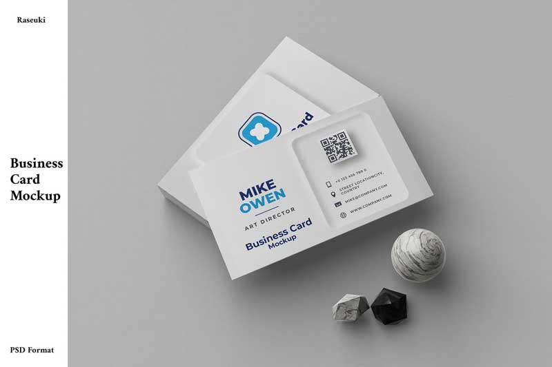 Minimalist Business Card Mockup YHJ49G4