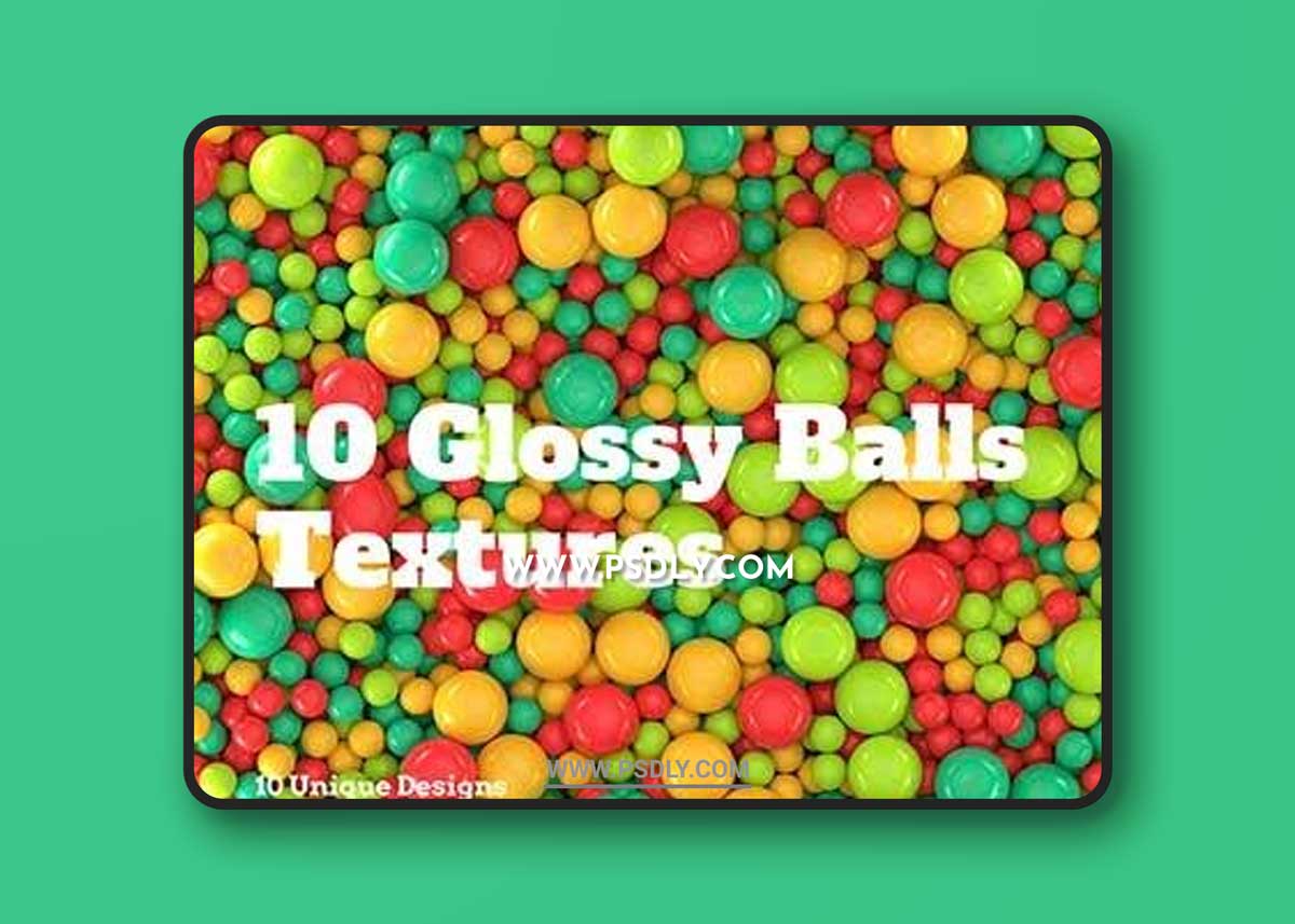 10 Glossy Balls Textures