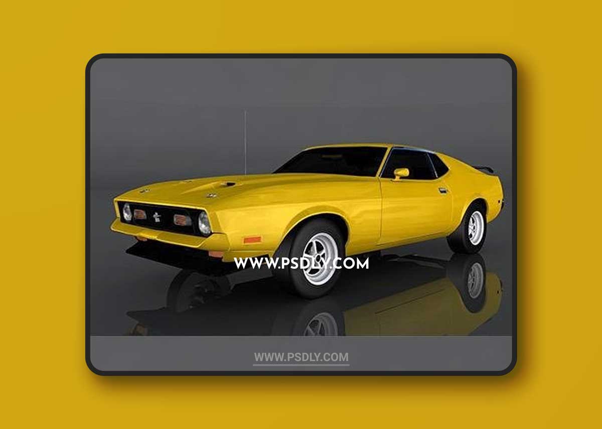 1971 Ford Mustang 3D Model o92874