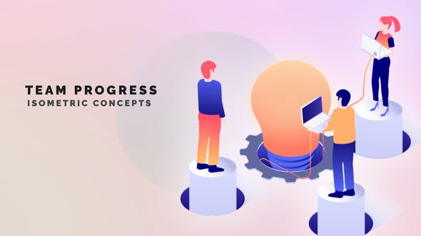 Videohive Team progress - Isometric Concept 33963035