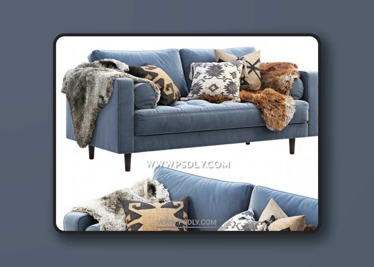 Article Sven Loveseat Sofa 3D Models