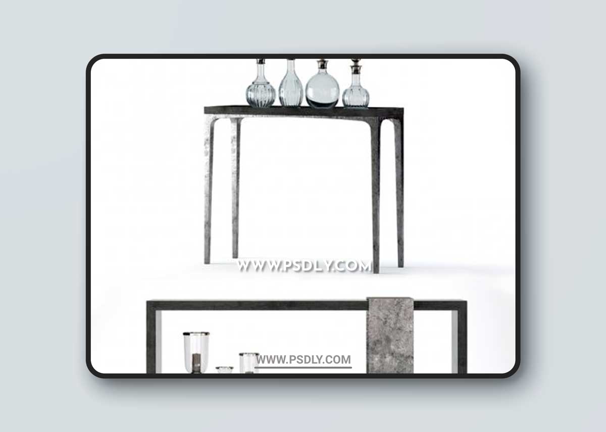 Bernhardt Linea Console Tables 3D Models