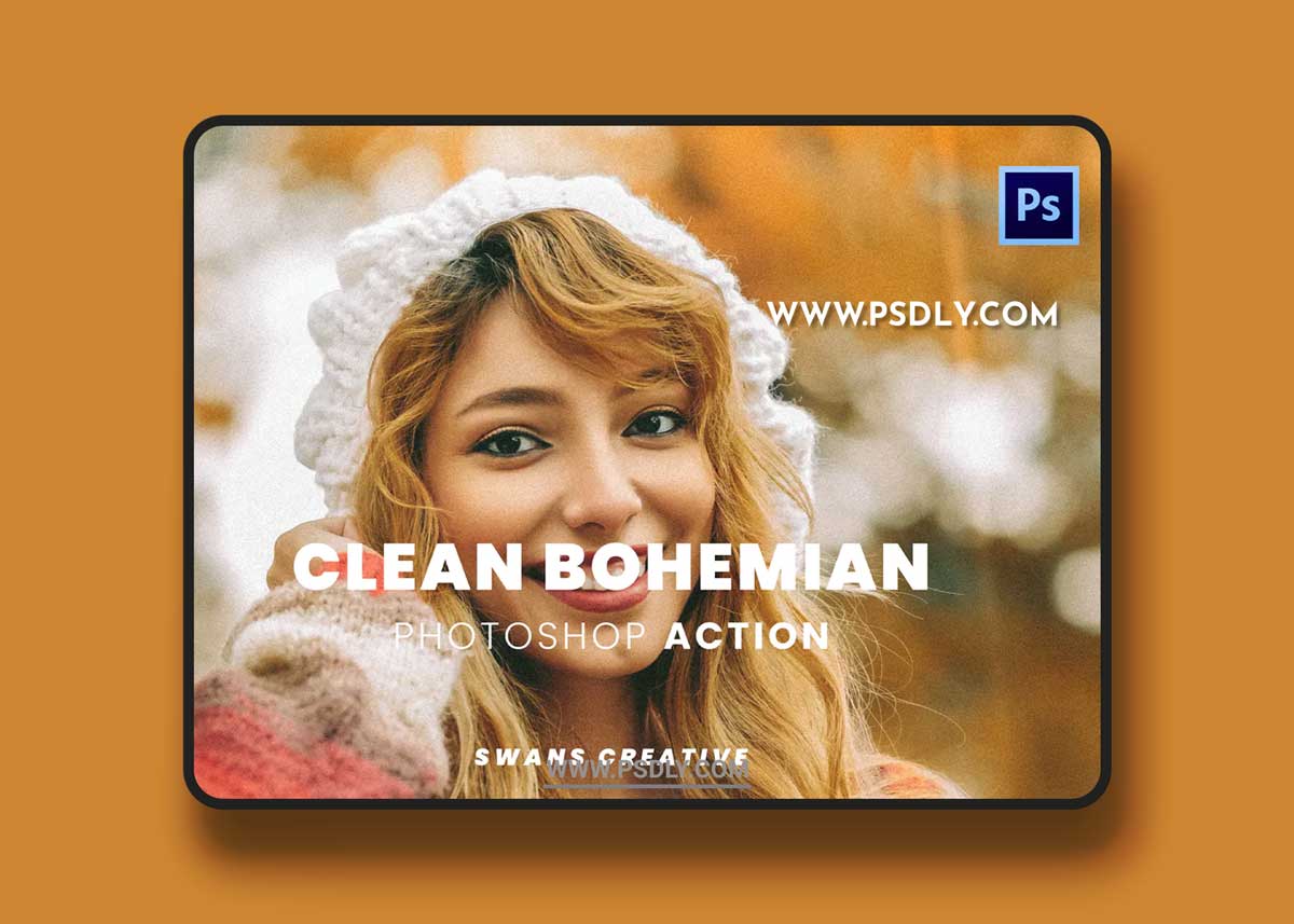 Clean Bohemian Photoshop Action