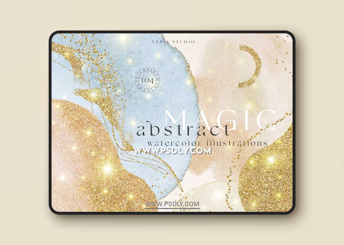 CreativeMarket - Magic Art Abstract Watercolor Shapes 5743646