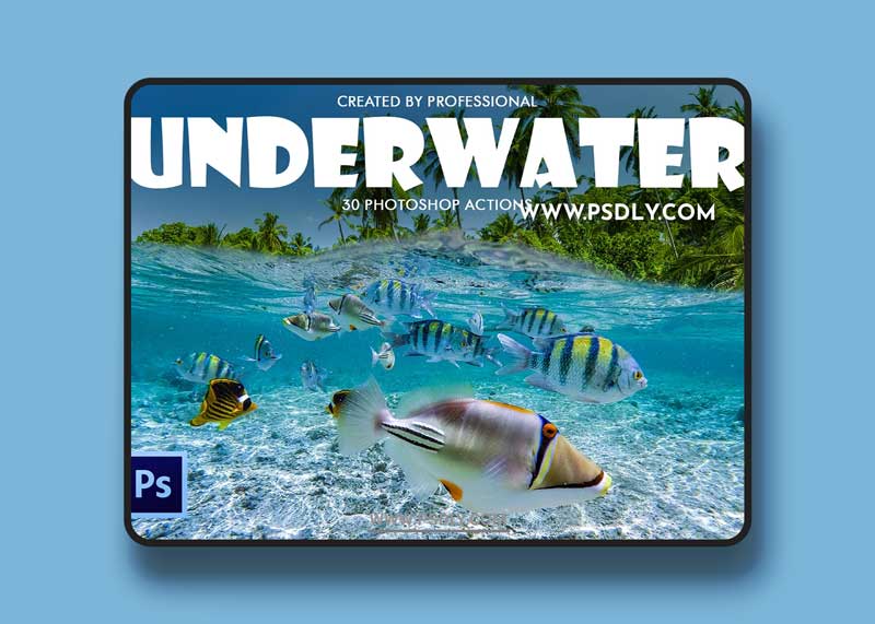 CreativeMarket - Underwater Photoshop Actions 4725922