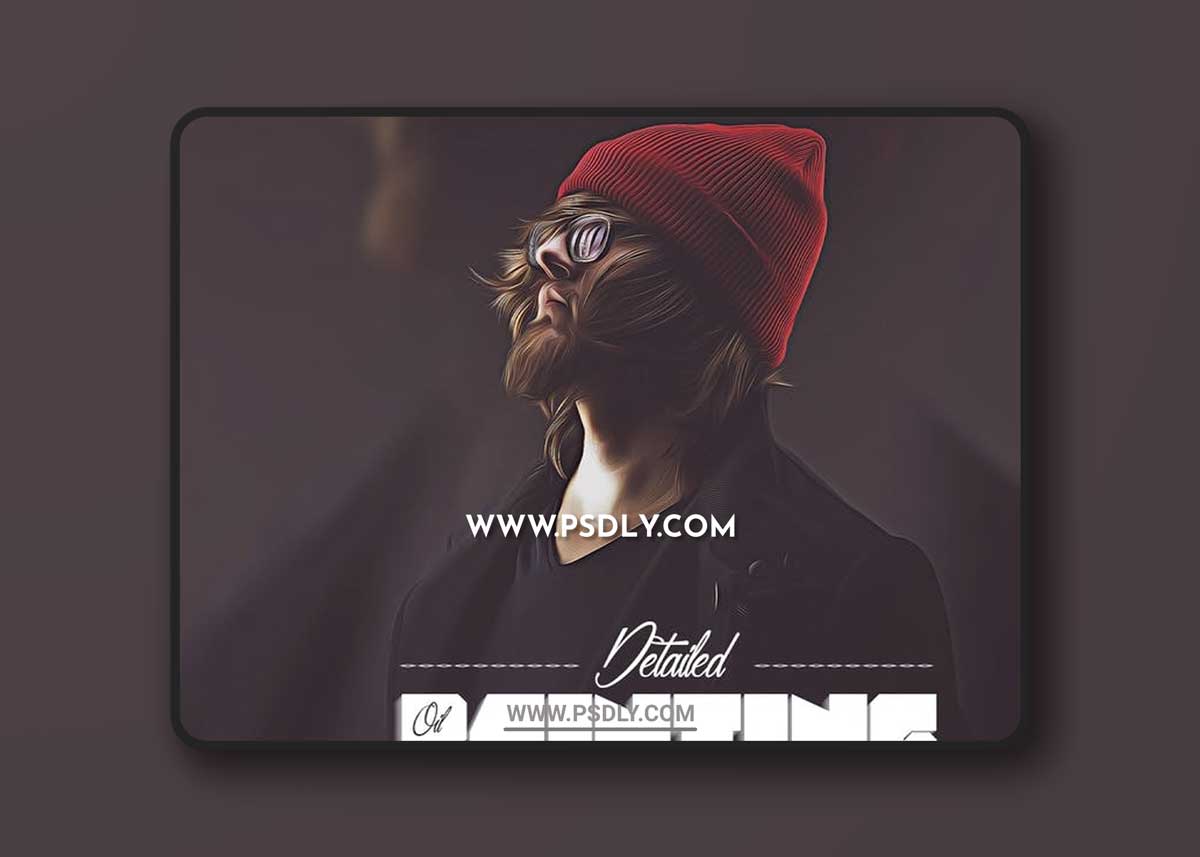 Detailed Oil Painting Action