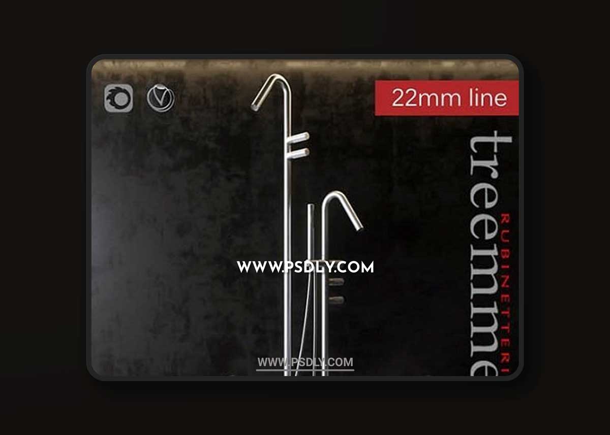 Faucets Rubinetterie Treemme 3D ModelFaucets Rubinetterie Treemme 3D Model