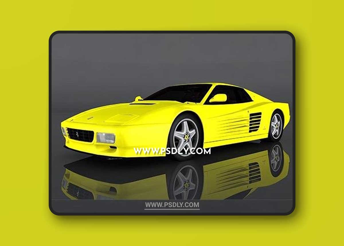 Ferrari 512 3D Model o93223