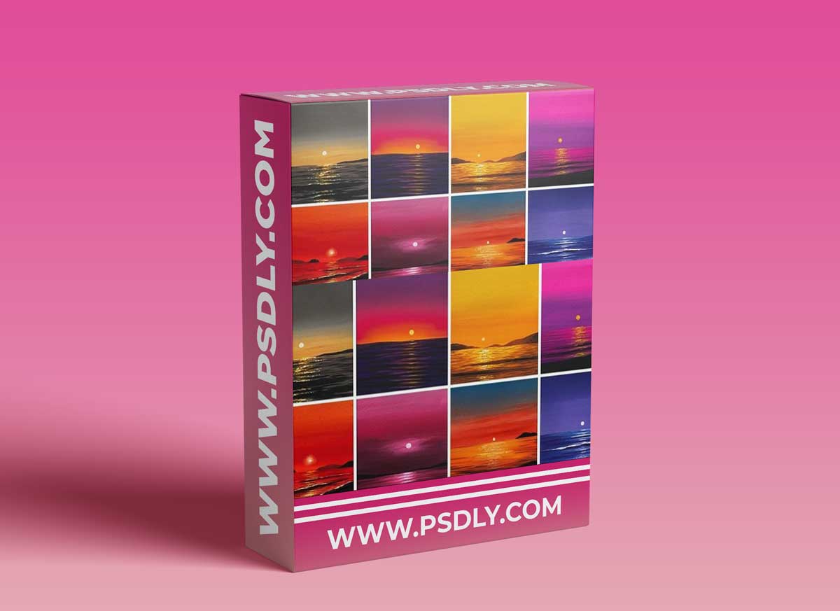 Glowing Beach Sunsets : A 7 Day Gouache Challenge