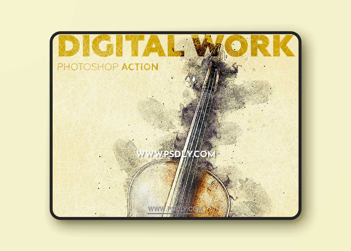 GraphicRiver - Digital Work Photoshop Action 23053883