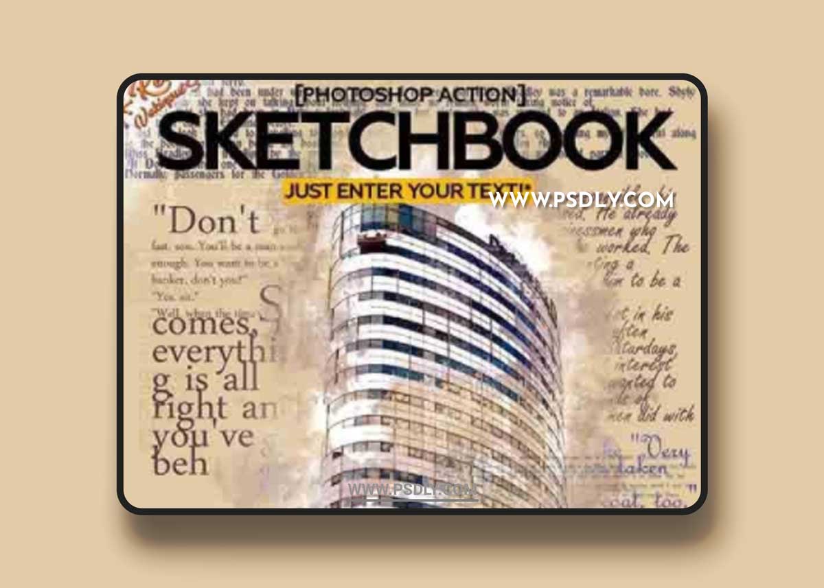GraphicRiver - Sketchbook Photoshop Action 20404356
