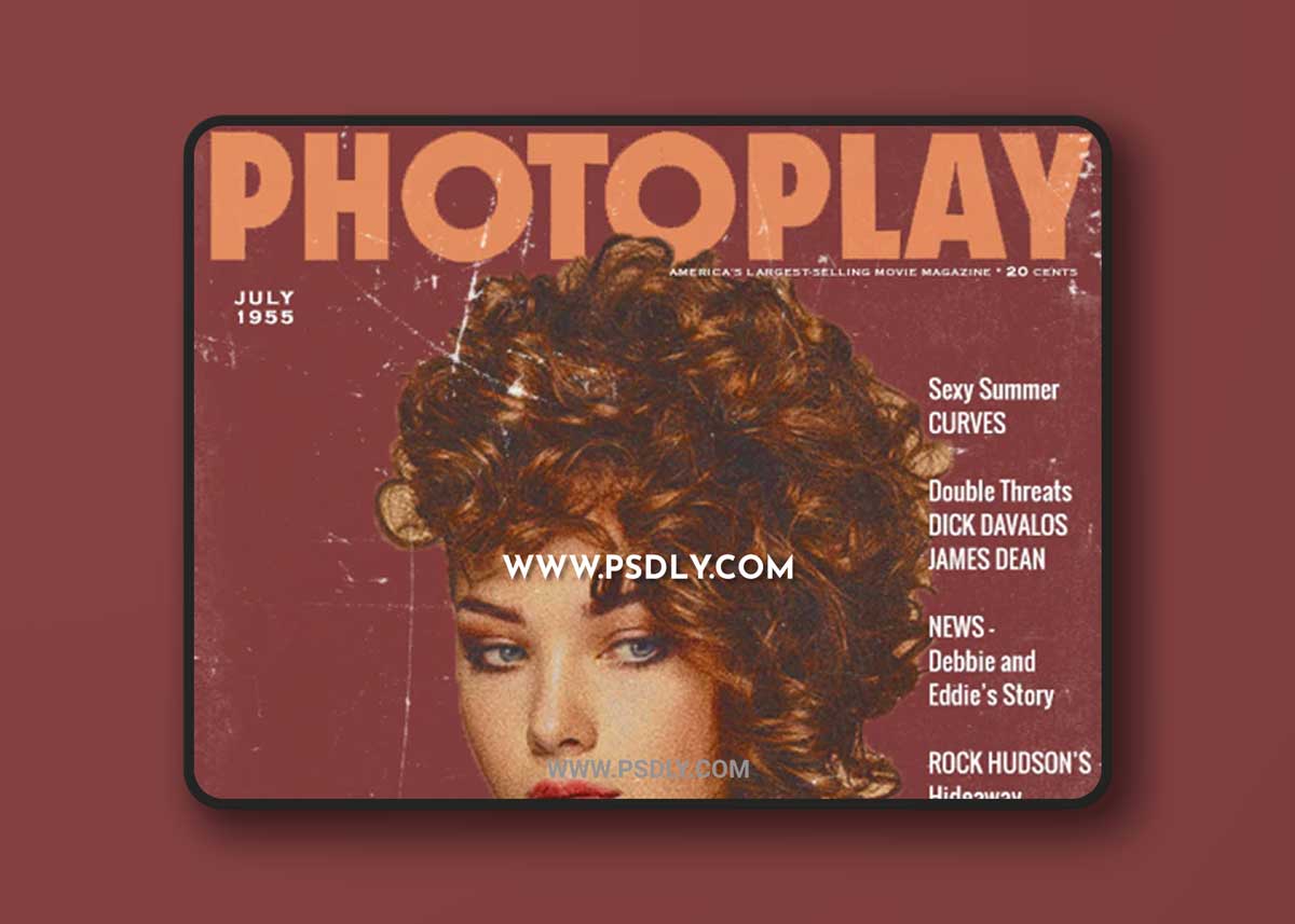GraphicRiver - Vintage Movie Magazine Photoshop Action 23056477