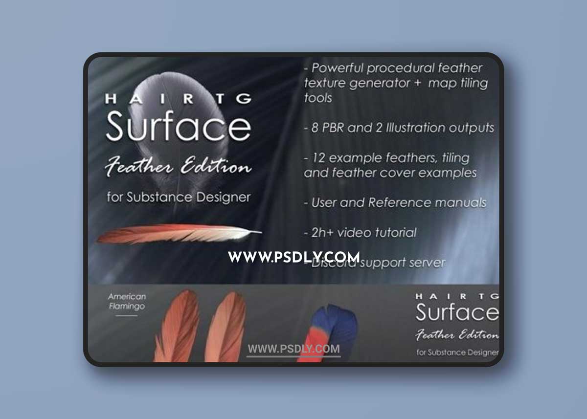 HairTG – Surface, Feather Edition for Substance Designer