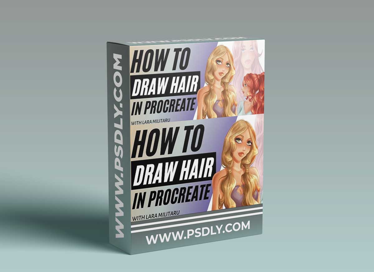 How to Draw Hair in Procreate (part 2)