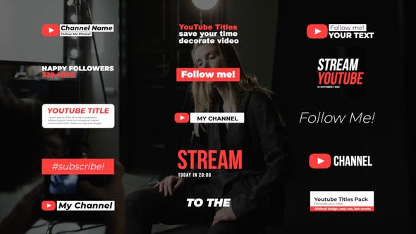 Videohive Youtube Titles 2.0 | After Effects 33872344